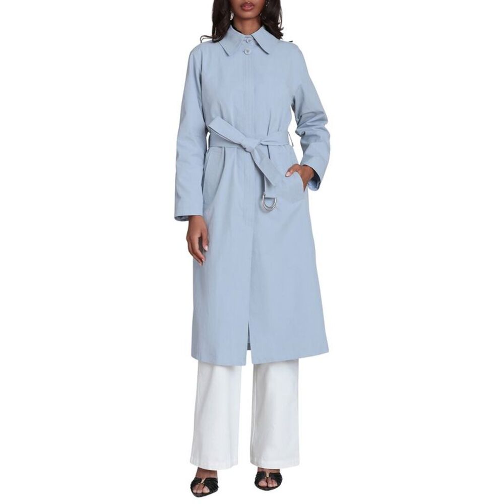 Avec Les Filles Womens Relaxed Maxi Trench Coat
